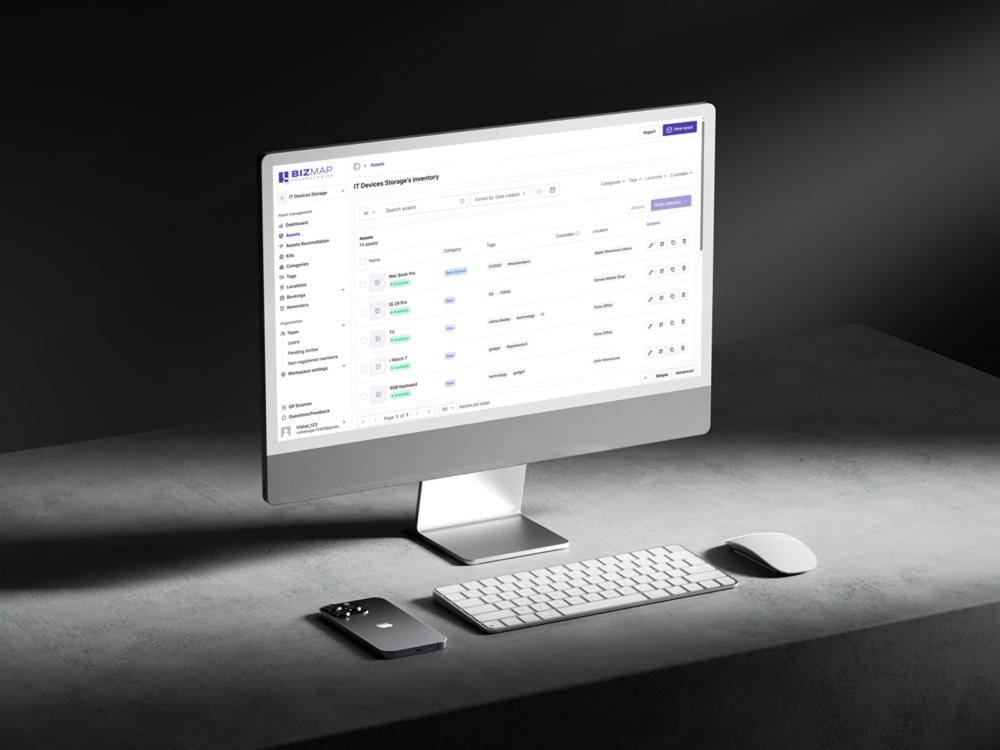 Tracora Bizmap - Asset Management Platform Project Screenshot