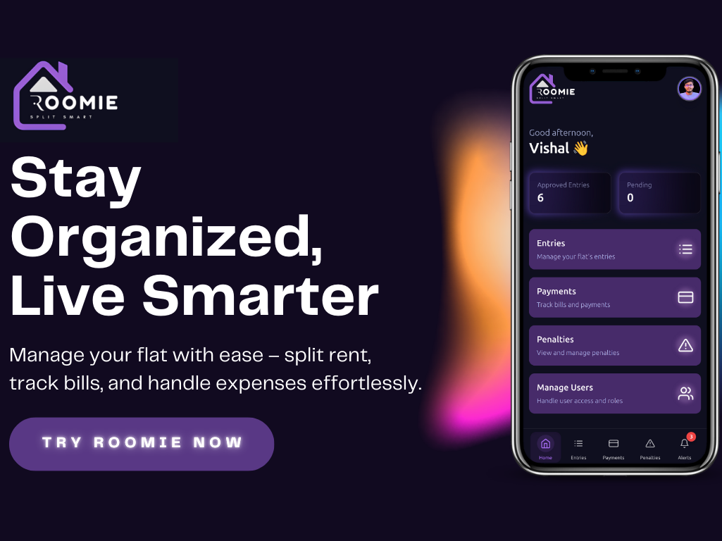 Roomie - Roommate Finder Platform Project Screenshot