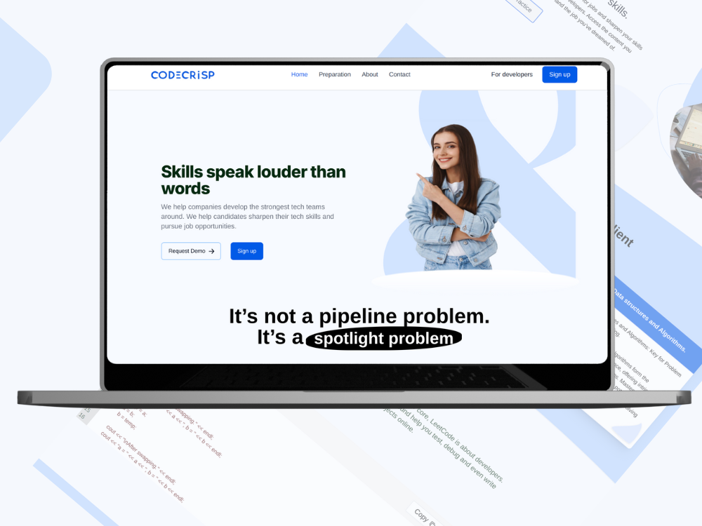Codecrisp - Coding Challenge Platform Project Screenshot